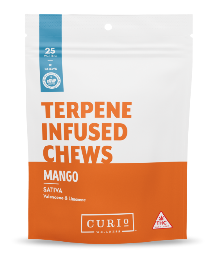 Photograph of product: Mango | 25MG Oui'd Terpene Infused Chews