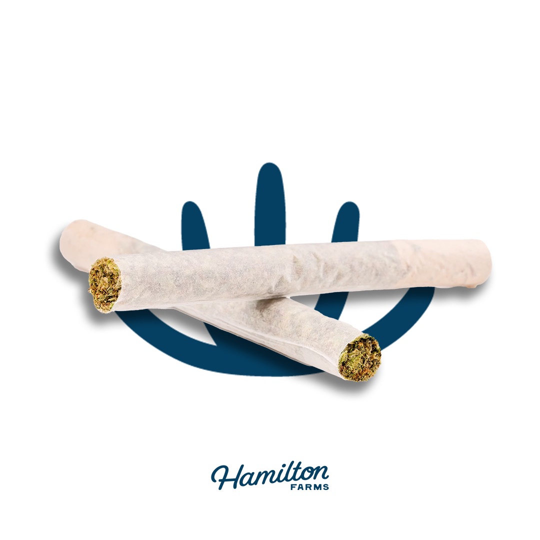 Photograph of product: Hamilton Farms x Tokesly | Pre-Roll Pack | Dante's Garden | 2pk/1g