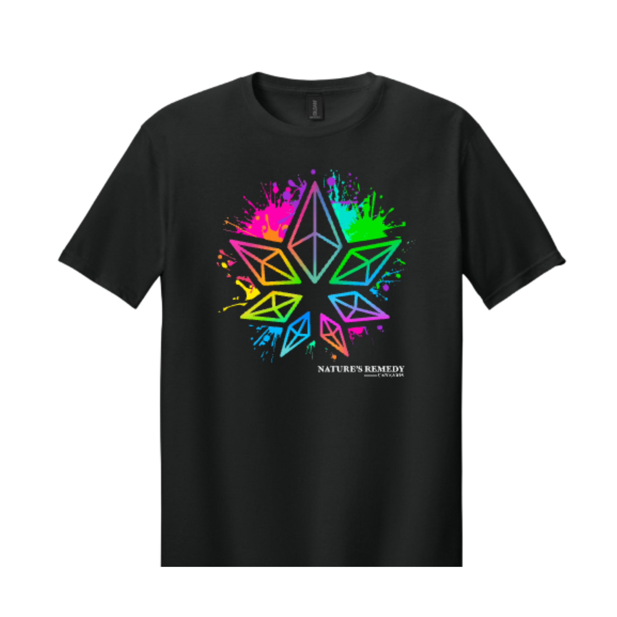 Photograph of product: Limited Edition Black NRC Pride 2025 T-Shirt By Nature's Remedy Oui'd - Small