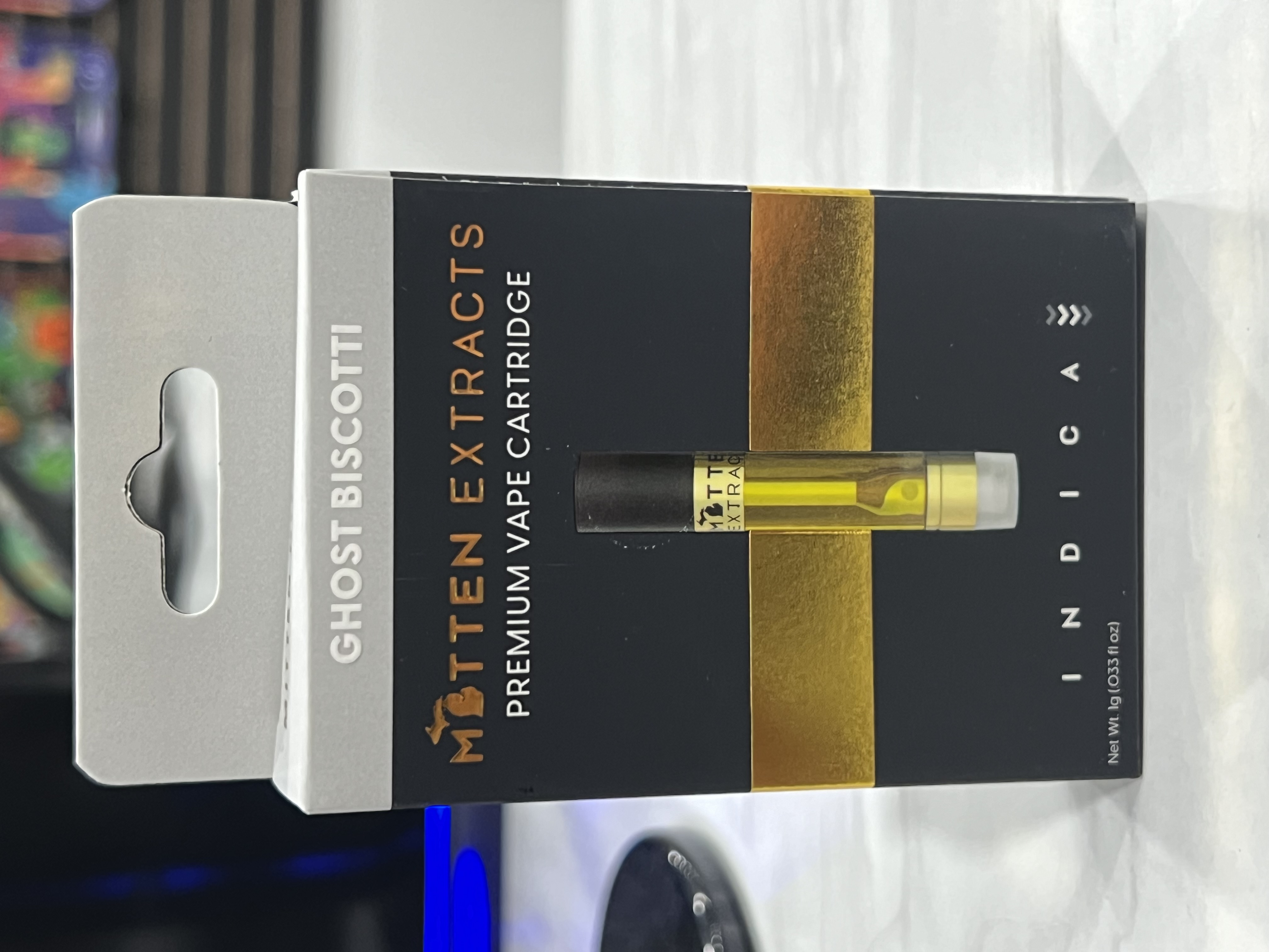 Photograph of product: Mitten Extracts Ghost Biscotti - 510 Vape