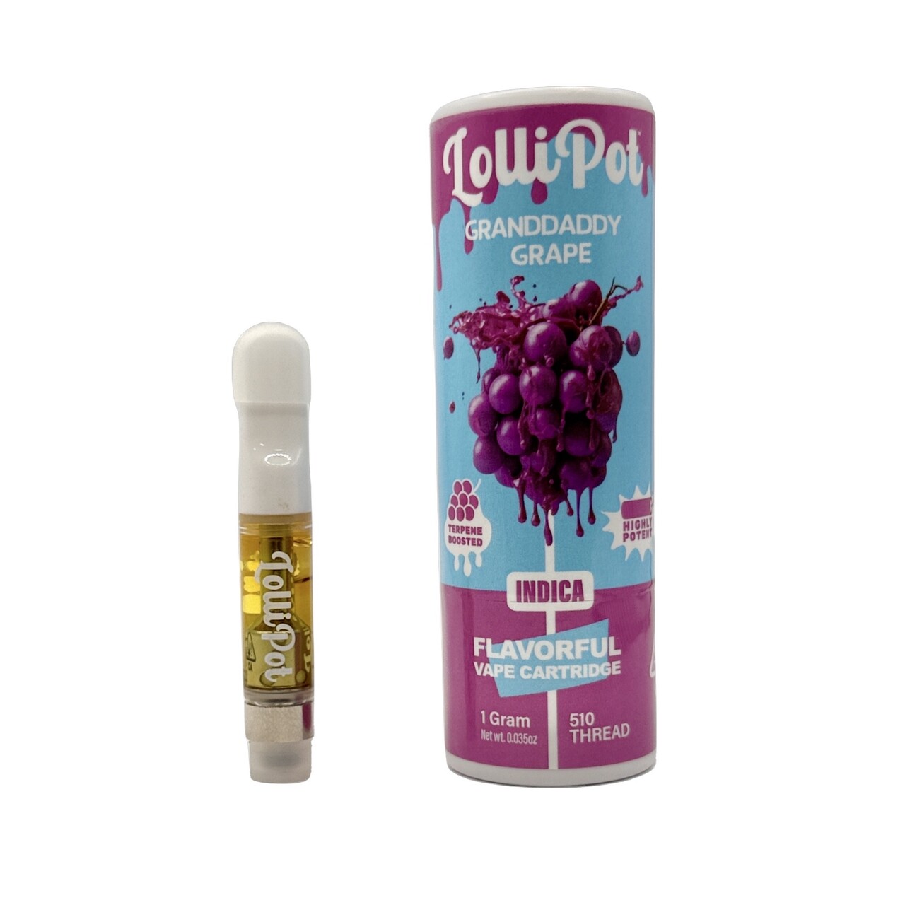 Photograph of product: GRANDDADDY GRAPE CARTRIDGE 1G