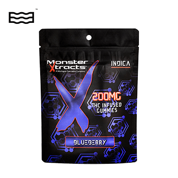 Photograph of product: MONSTER | 200MG GUMMIES | BLUEBERRY