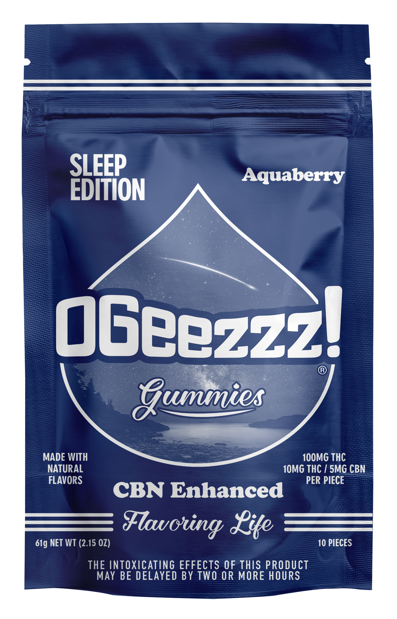 Photograph of product: Aquaberry | 2:1 TH-oui:CBN | 10pk Soft Lozenges