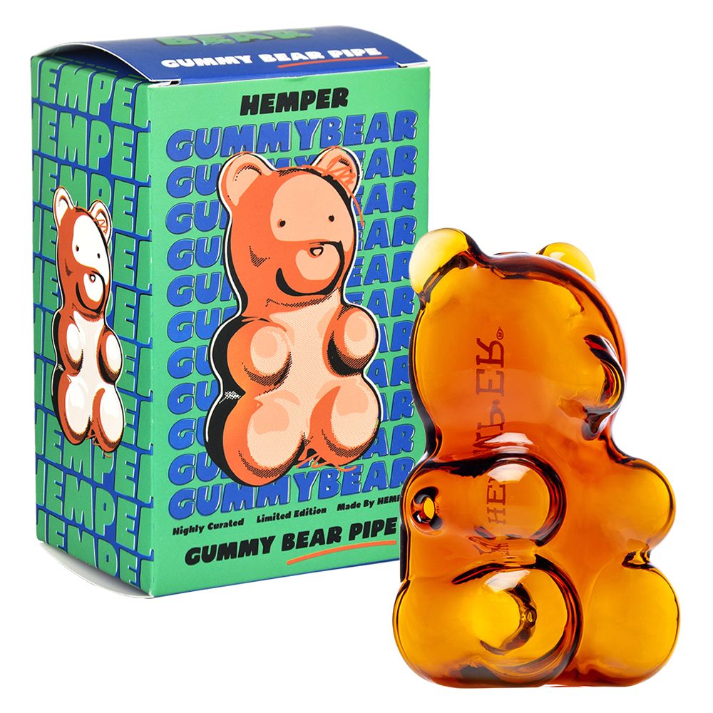 Photograph of product: Accessories - Hemper - Gummy Bear Glass Hand Pipe - 3.5"