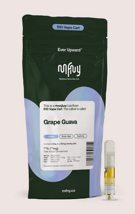 Photograph of Product: Grape Guava Live Rosin Cartridge | Indica Dominant | MFNY