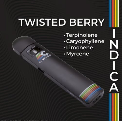 Photograph of product: Twisted Berry FLEX Disposable Vape | 1g - 