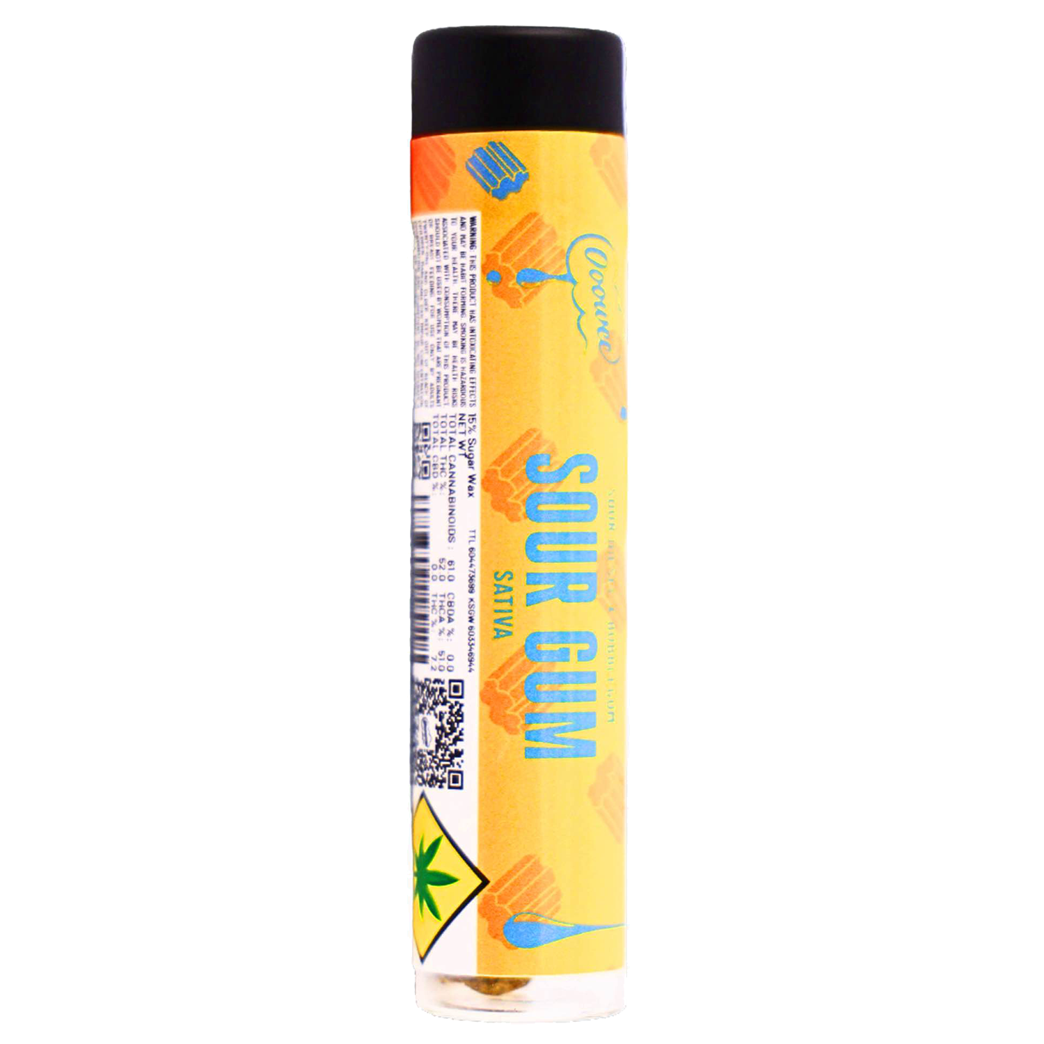 Photograph of product: Ooowee: Sour Gum (S) 1pk/ Infused Preroll