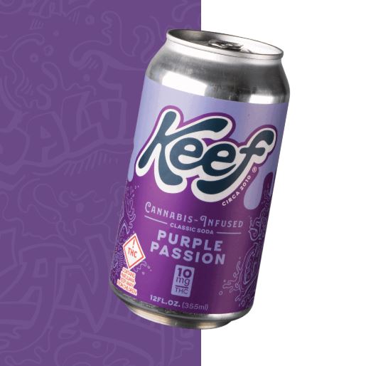 Photograph of product: 100mg/12oz  Purple Passion Classic Soda [H]