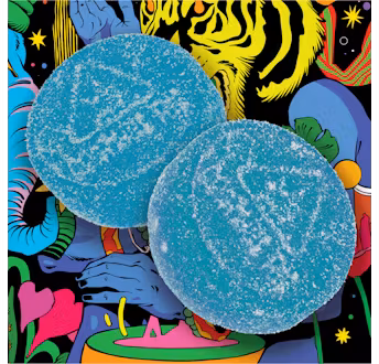 Photograph of product: Blazing Blue Raspberry Gummies 20pk