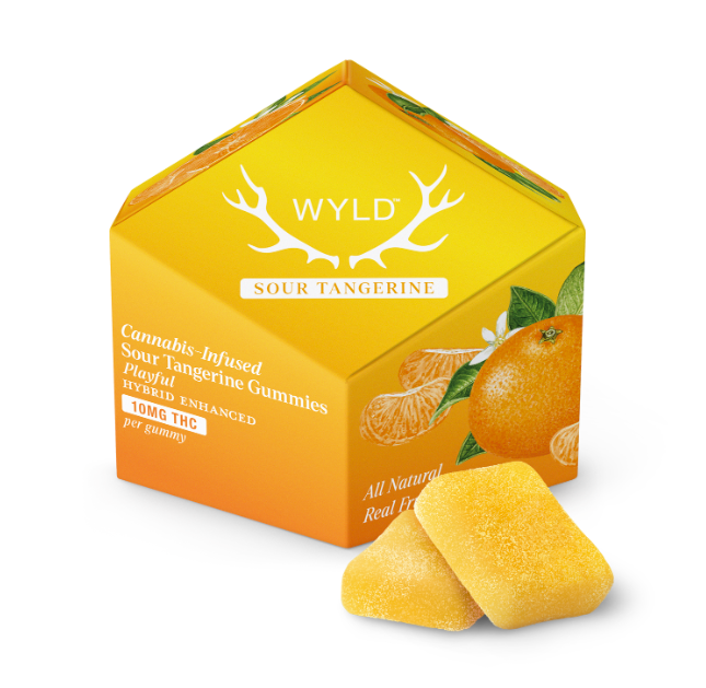Photograph of product: Wyld Gummies 100mg - Hybrid Sour Tangerine