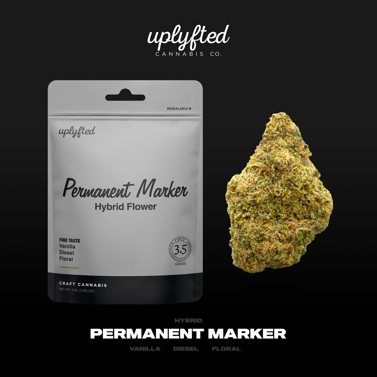 Photograph of product: UpLyfted - Prepack 8th - Permanent Marker - 3.5g