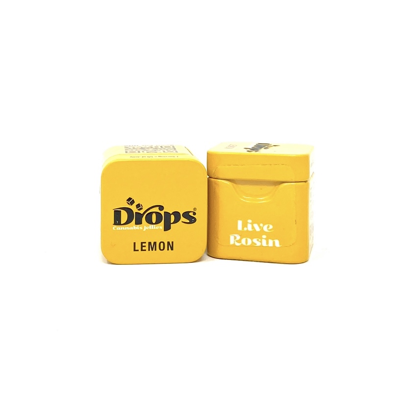 Photograph of product: DROPS: LEMON LIVE ROSIN 2PK GUMMIES 100MG