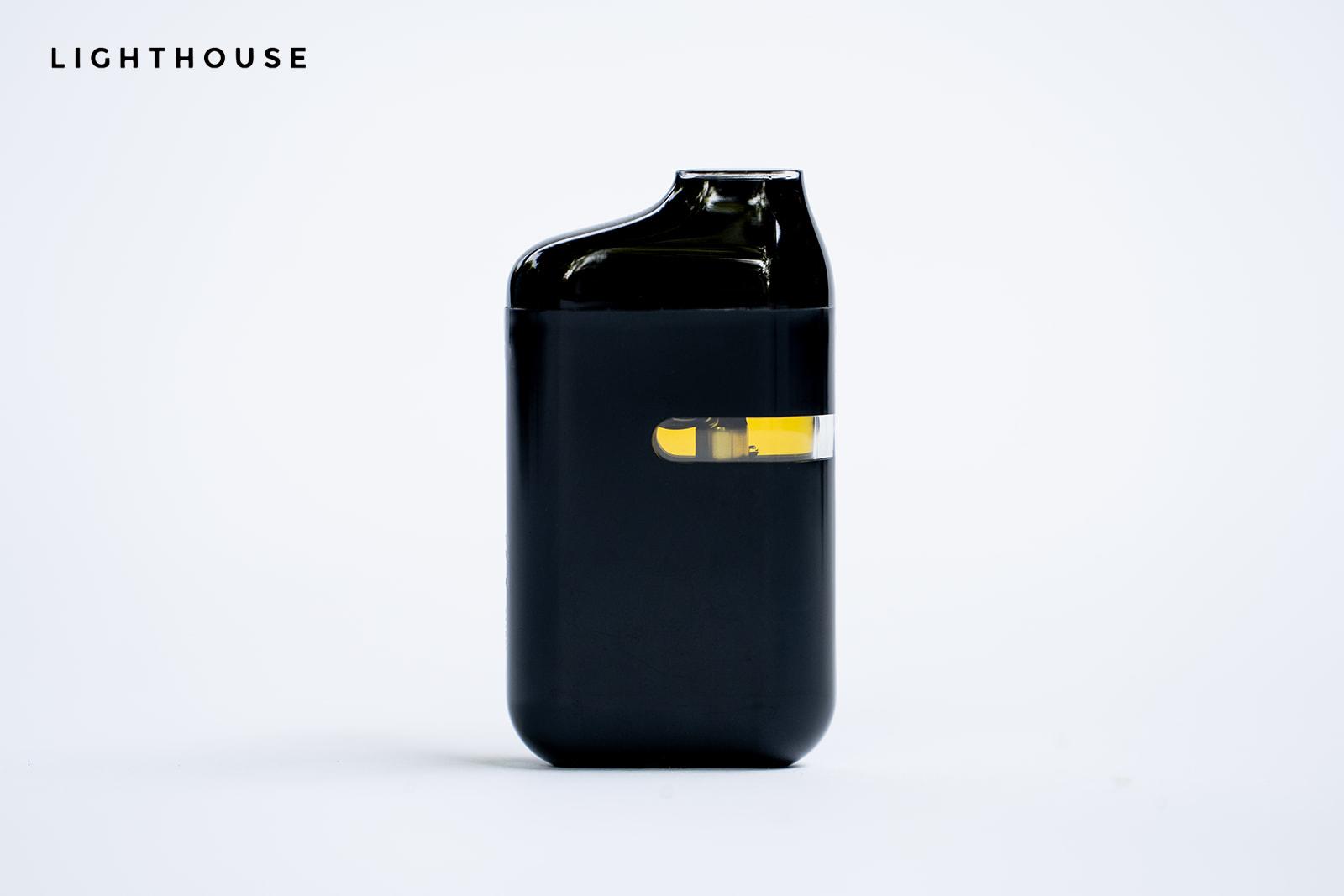 Photograph of product: Lighthouse Super Lemon Haze Live Resin 85.49% (S) 1g Disposable - 00181