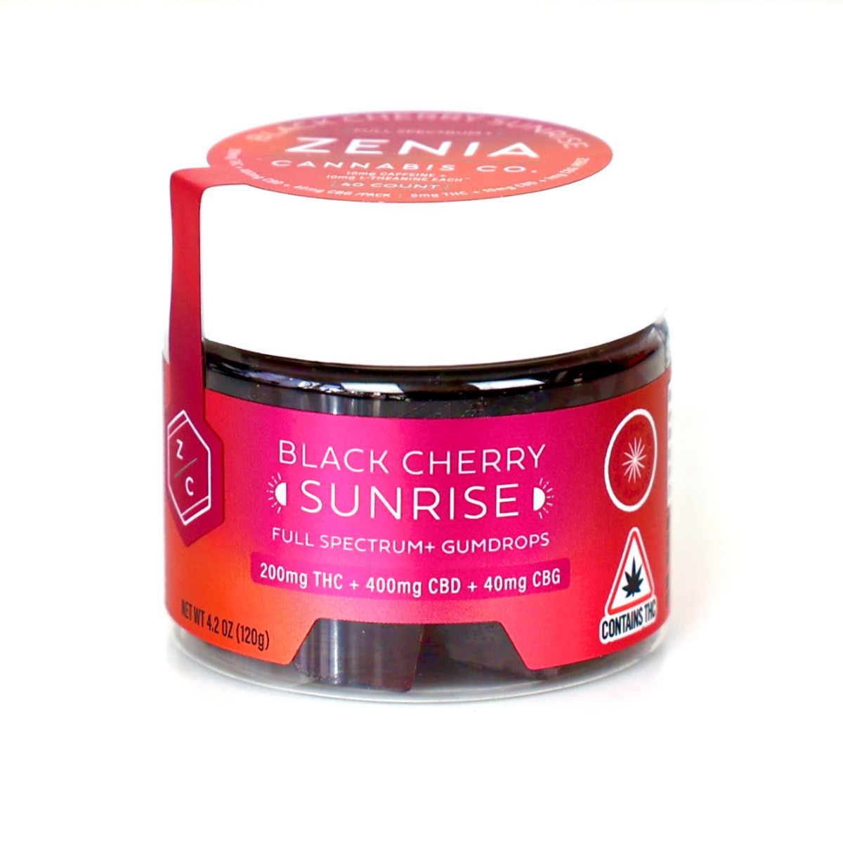 Photograph of product: Black Cherry Sunrise Gumdrops