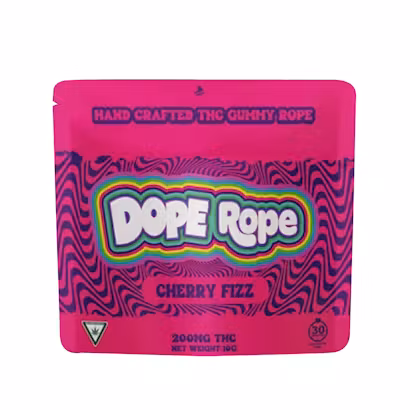 Photograph of product: DOPE ROPE | Edible | Gummies | Cherry Fizz | 200mg