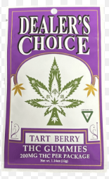 Photograph of product: Dealers Choice - Tart Berry - 200mg Gummies (4x50mg)