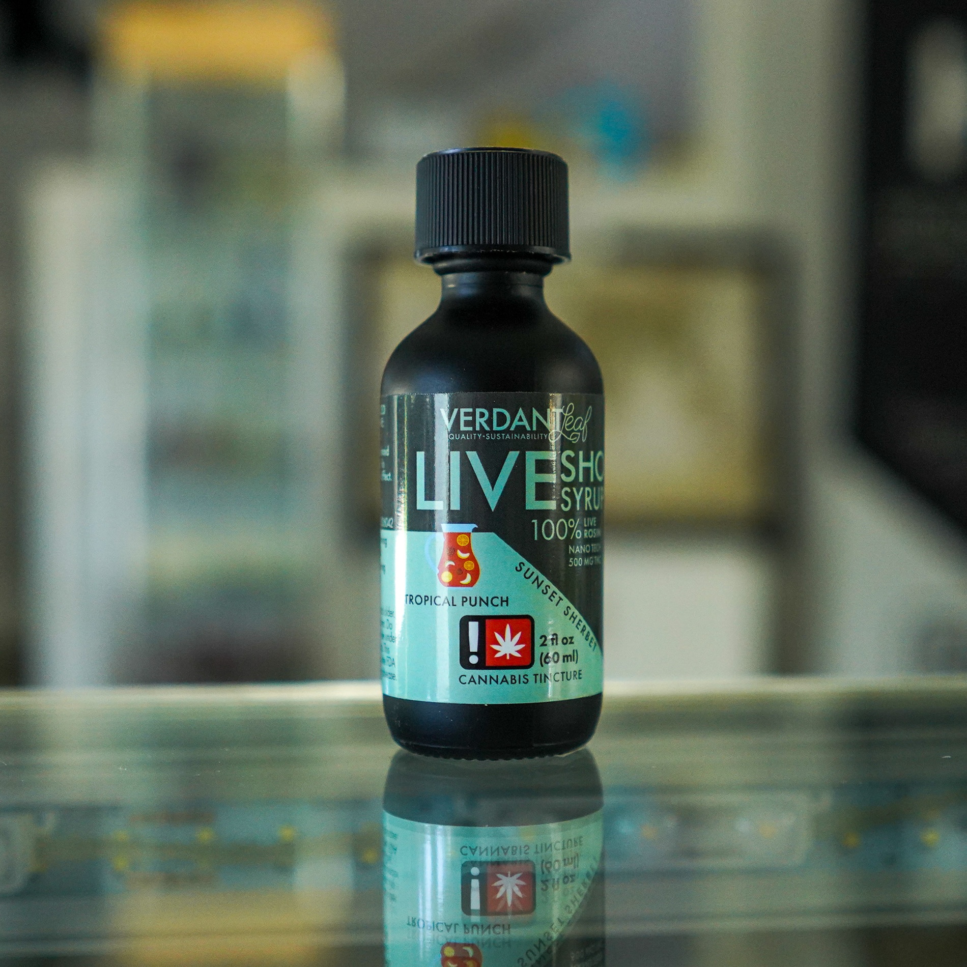 Photograph of product: Tropical Punch - 500mg Solventless Syrup - Verdant
