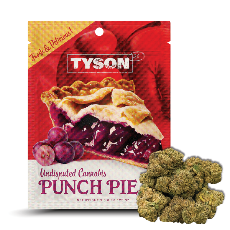 Photograph of product: Tyson 2.0 | Punch Pie Prepackaged Flower | 3.5g