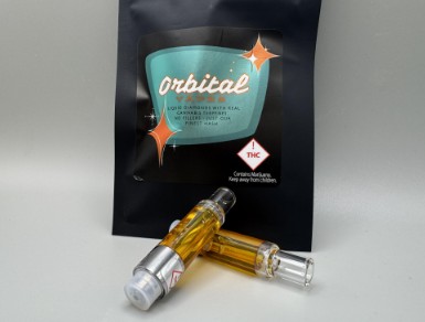 Photograph of product: Orbital Vape - Chocolate Diesel (S) - 1g Live Diamonds & Sauce Cart