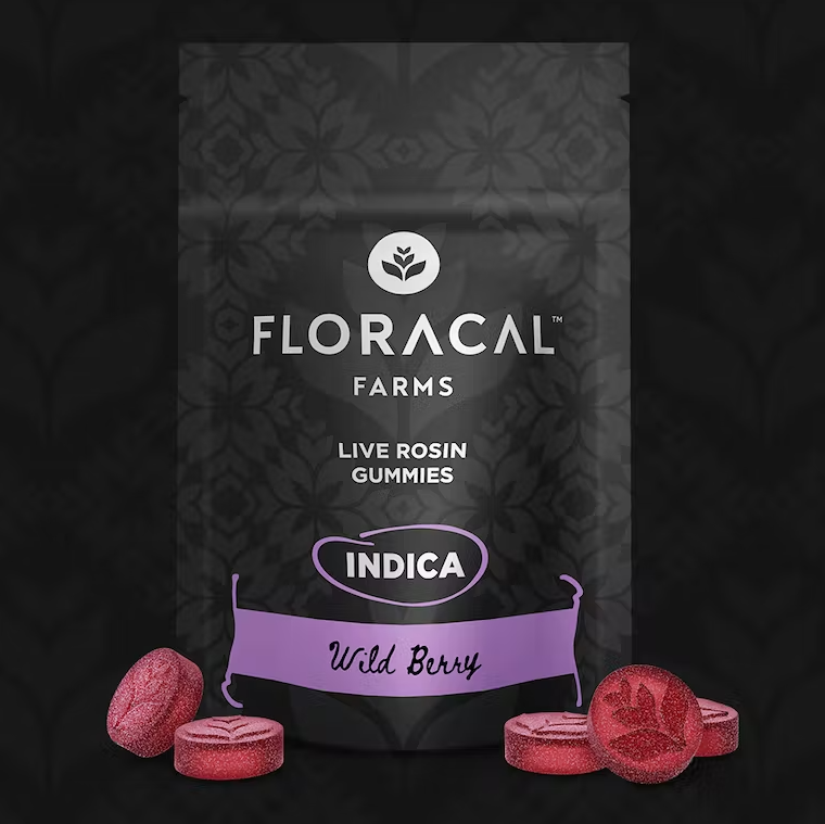 Photograph of product: Live Rosin Wild Berry Gummies 100mg (10-Pack | 10mg Each)