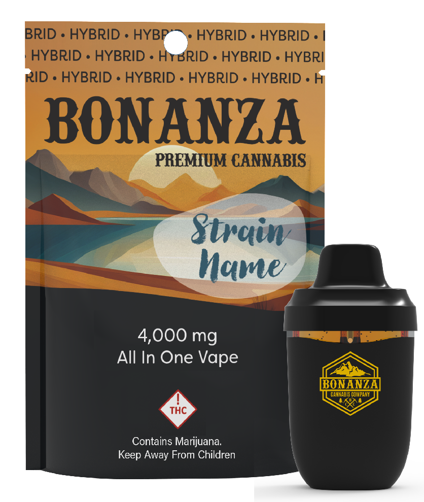 Photograph of product: Bonanza - AIO Disp - (H) Blue Dream - 4000mg