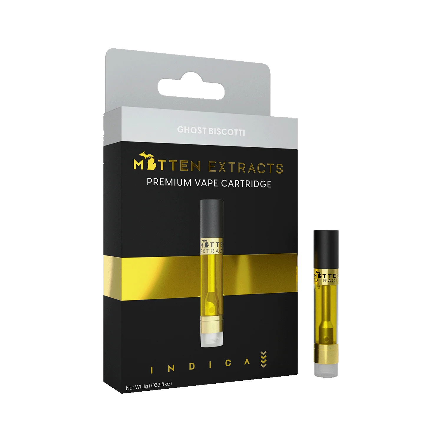 Photograph of product: Mitten Extracts | Ghost Biscotti | Cartridge