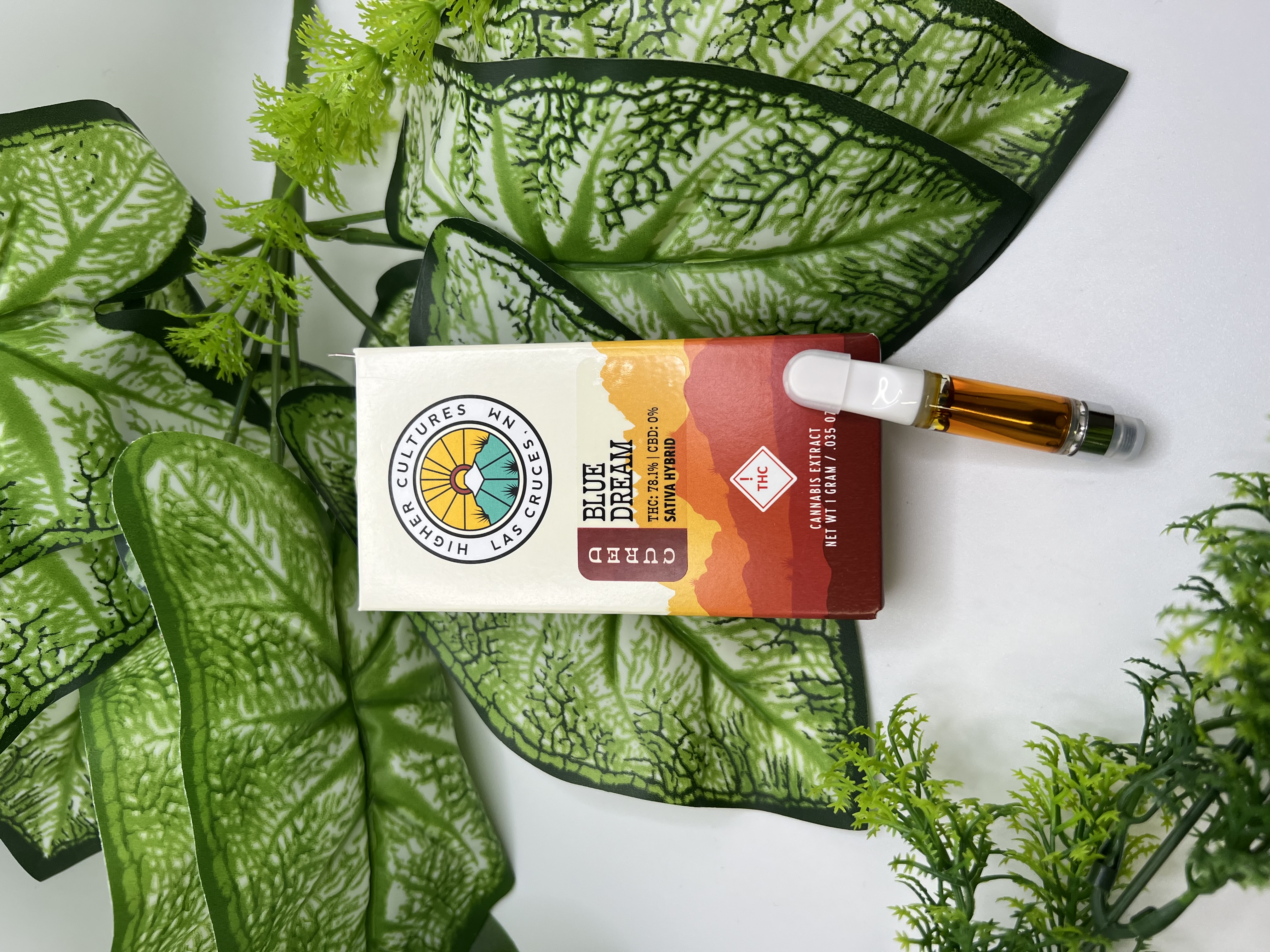 Photograph of product: Higher Cultures - Blue Dream - 1g Cured Cartridge