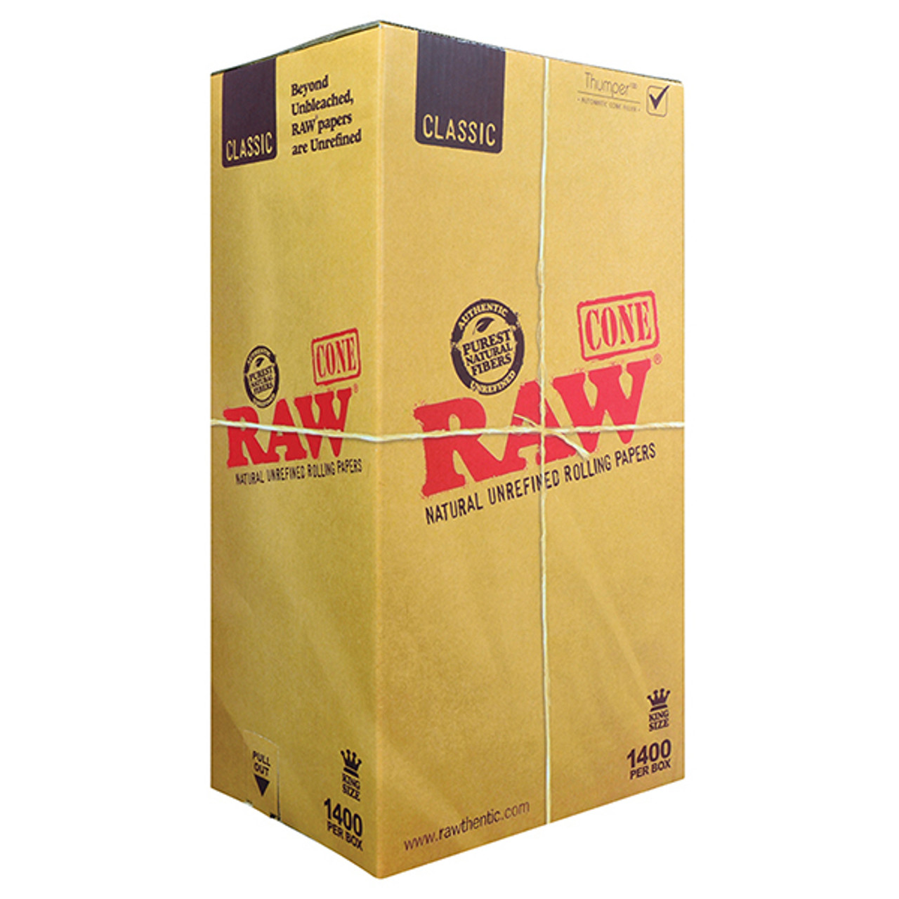 Photograph of product: RAW | Classic Prerolled Cones | King Size | 1400pk