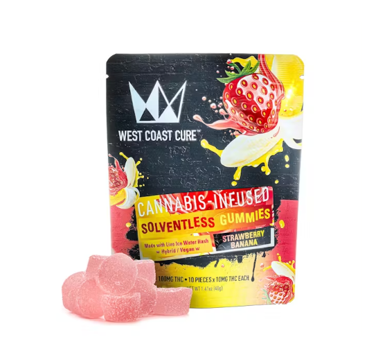 Photograph of product: STRAWBERRY BANANA 10 PACK HASH GUMMIES