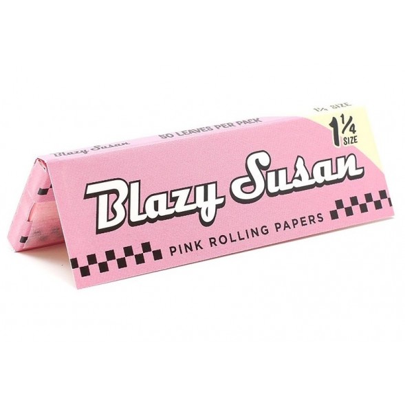 Photograph of product: Blazy Susan Pink Rolling Papers 1.25" 50pk