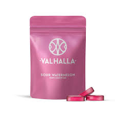 Photograph of product: Valhalla Soft Lozenges 10pk/100mg- Sour Watermelon