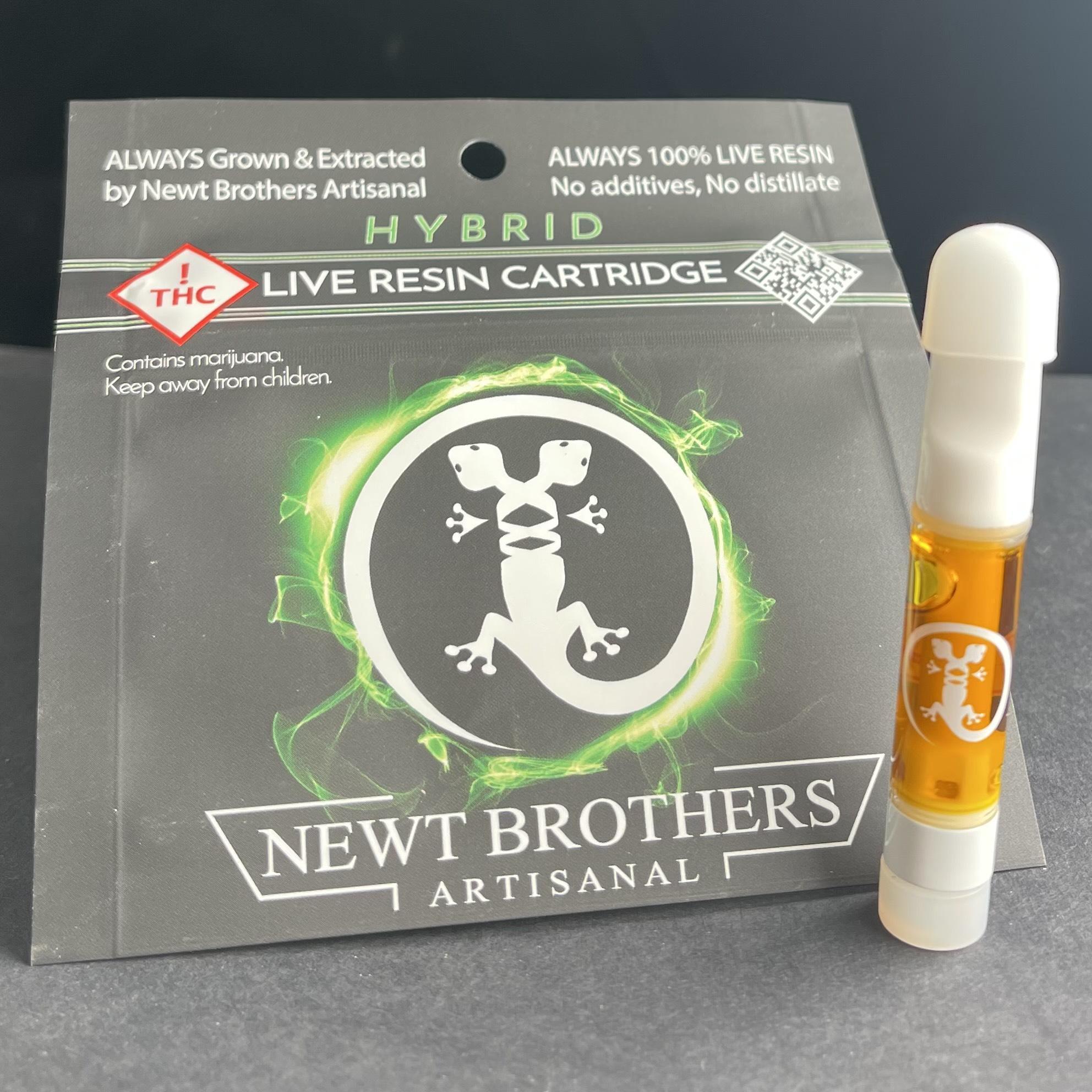 Photograph of product: Newt Bros - Breakfast N Bud (H) - 1000mg Live Resin Cartridge