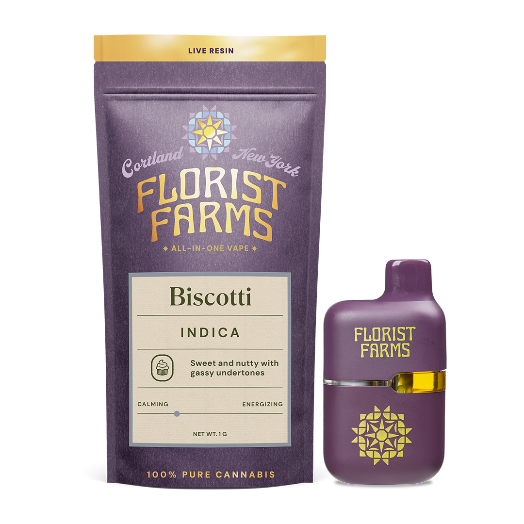 Photograph of product: Florist Farms - Biscotti - Live Resin Tank