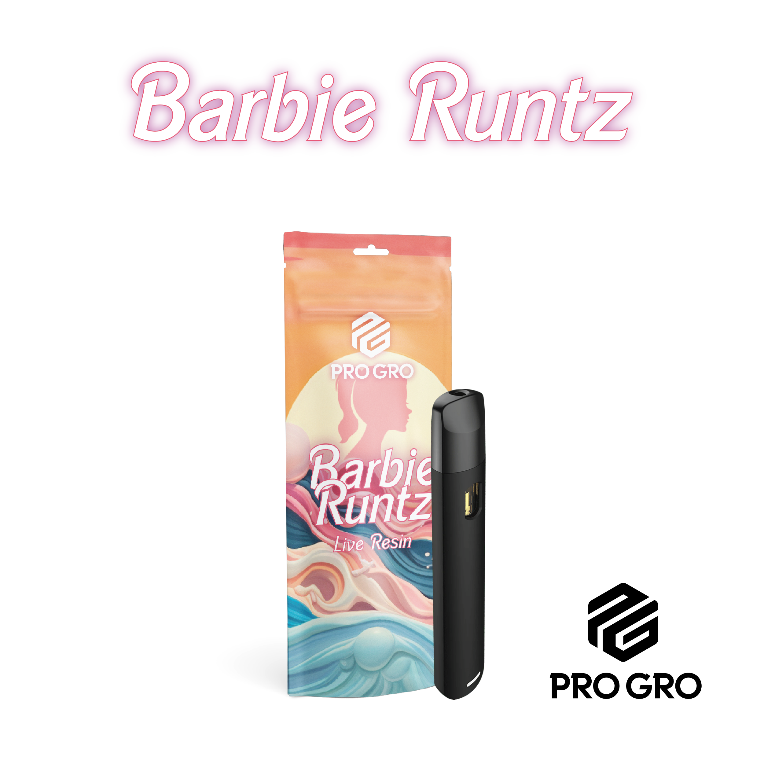 Photograph of product: Barbie Runtz Live Resin Disposable | 1g