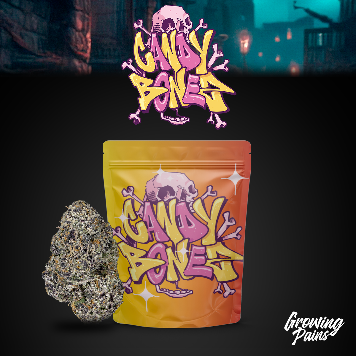 Photograph of product: Candy Bones Whole Flower Half-Ounce - 14g