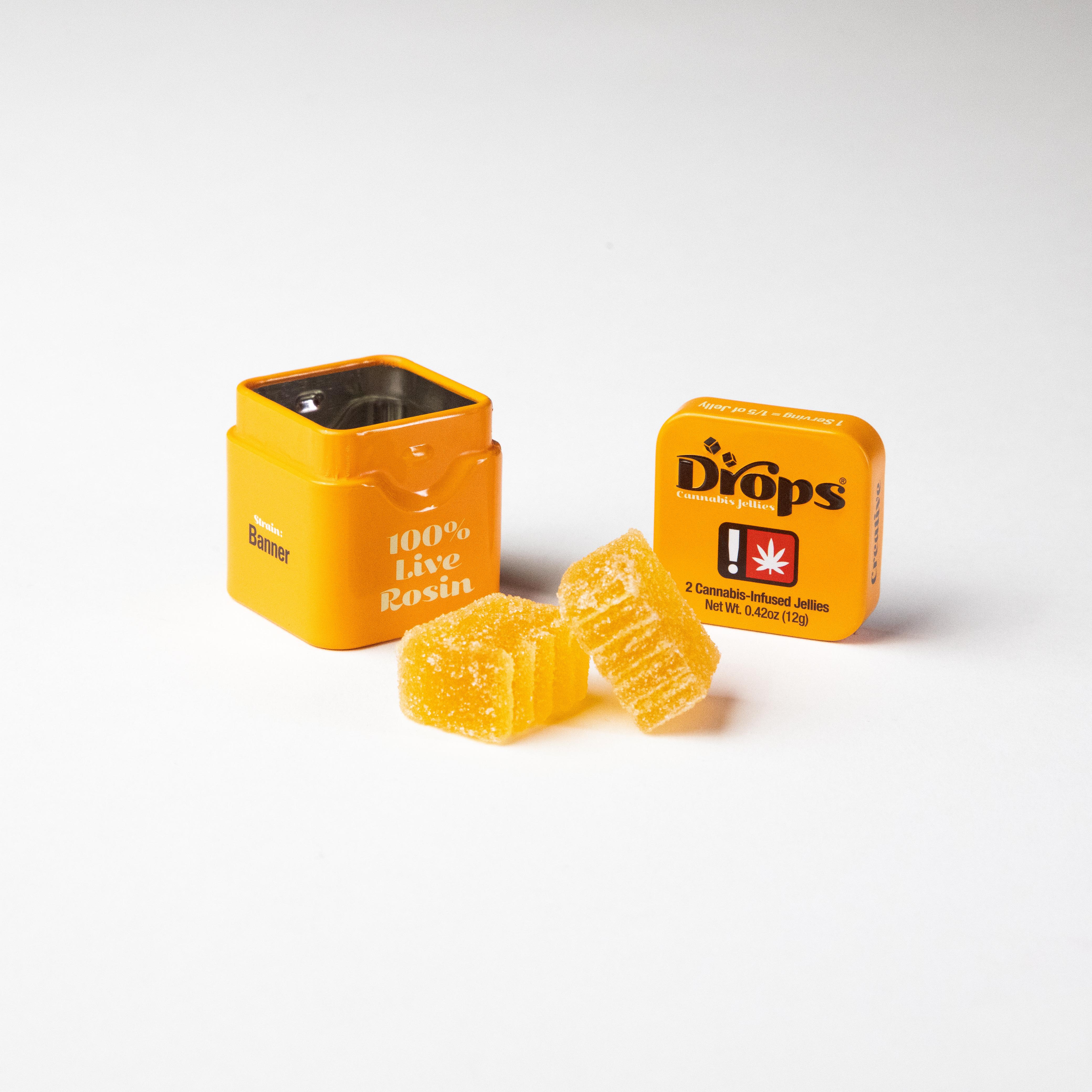 Photograph of product: Gummy - Drops 2pc - - Orange Oui'd