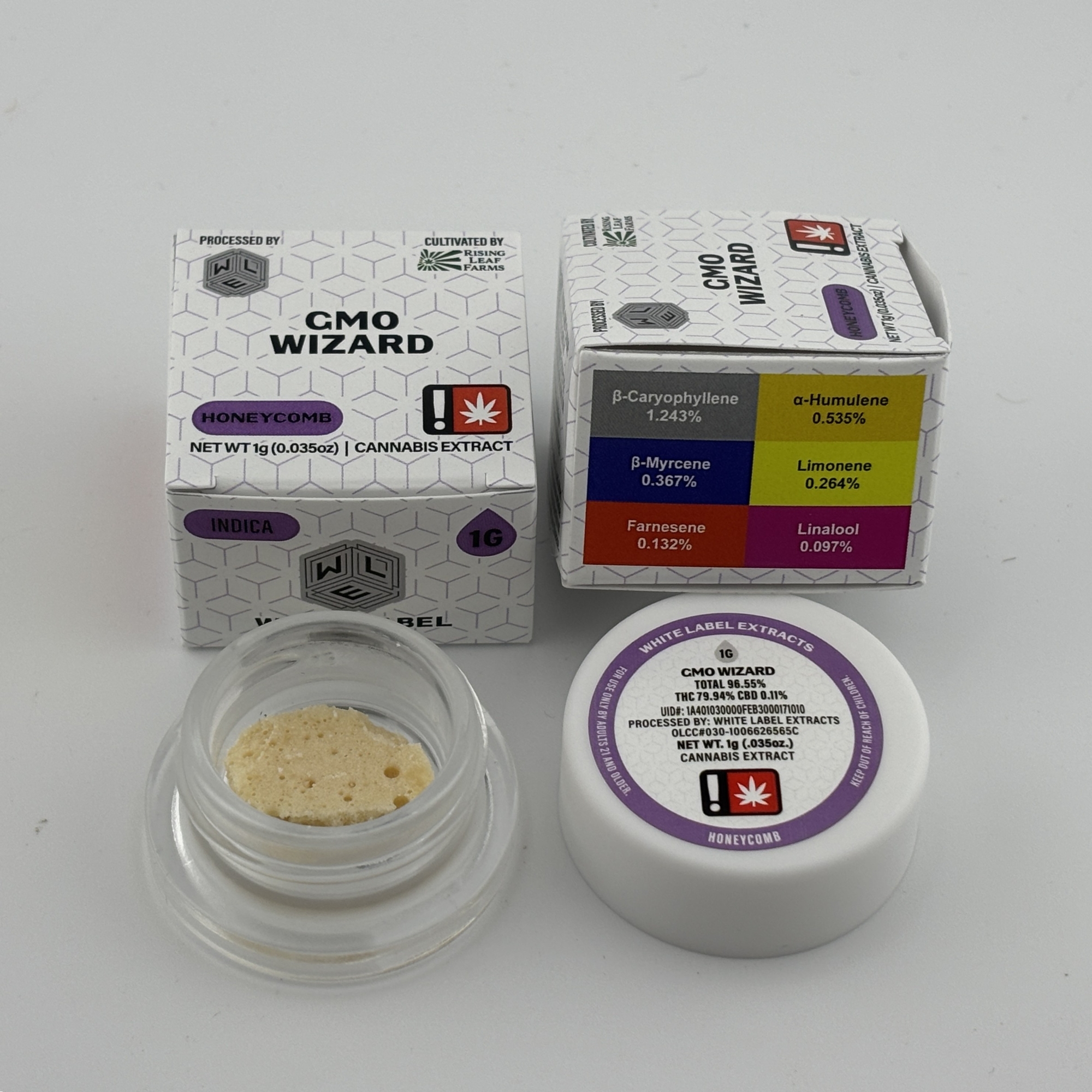 Photograph of product: White Label Extracts | 1g Honeycomb [I] | GMO Wizard