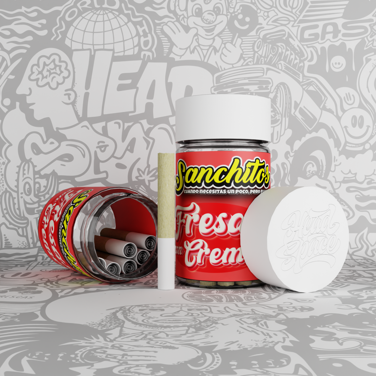 Photograph of product: Head Space - Fresas con Crema - Sanchitos Infused Preroll 7-pack