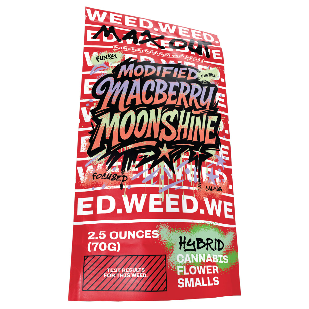 Photograph of product: Modified Macberry Moonshine | Basic Oui'd. | 2.5oz MAX OUT - 70.0g