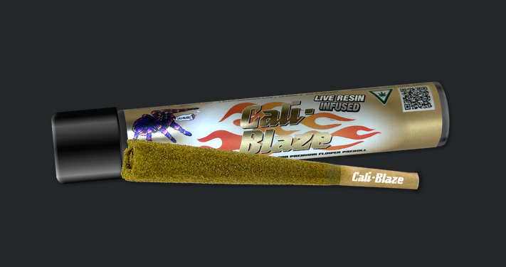 Photograph of product: Cali-Blaze | King Tarantula Pre-Roll - 1.4g - Mango Mintz
