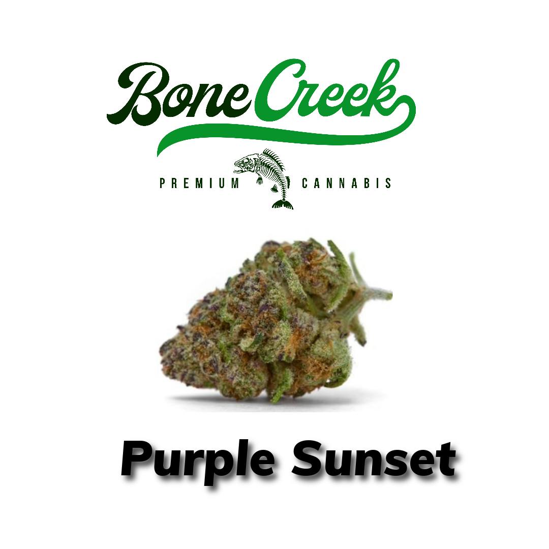 Photograph of product: Bone Creek Quarter Flower Purple Sunset Oui'd 7g
