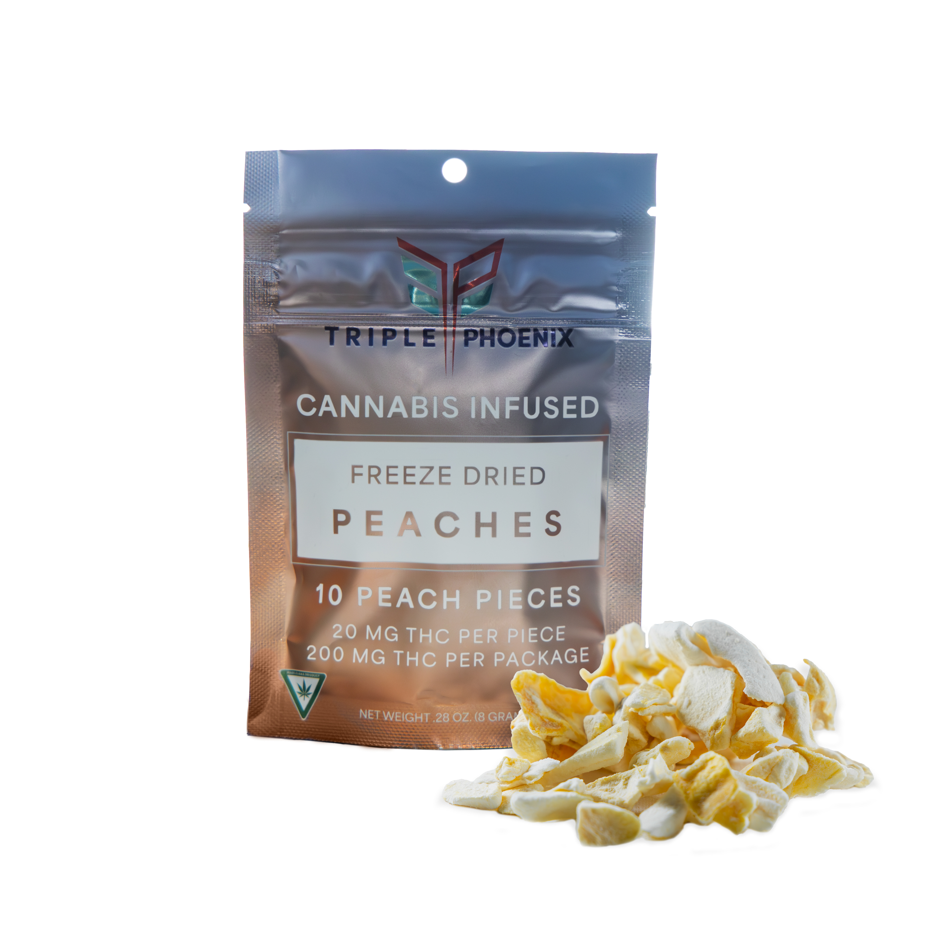 Photograph of product: Triple Phoenix - Freeze Dried - 200mg - Peaches