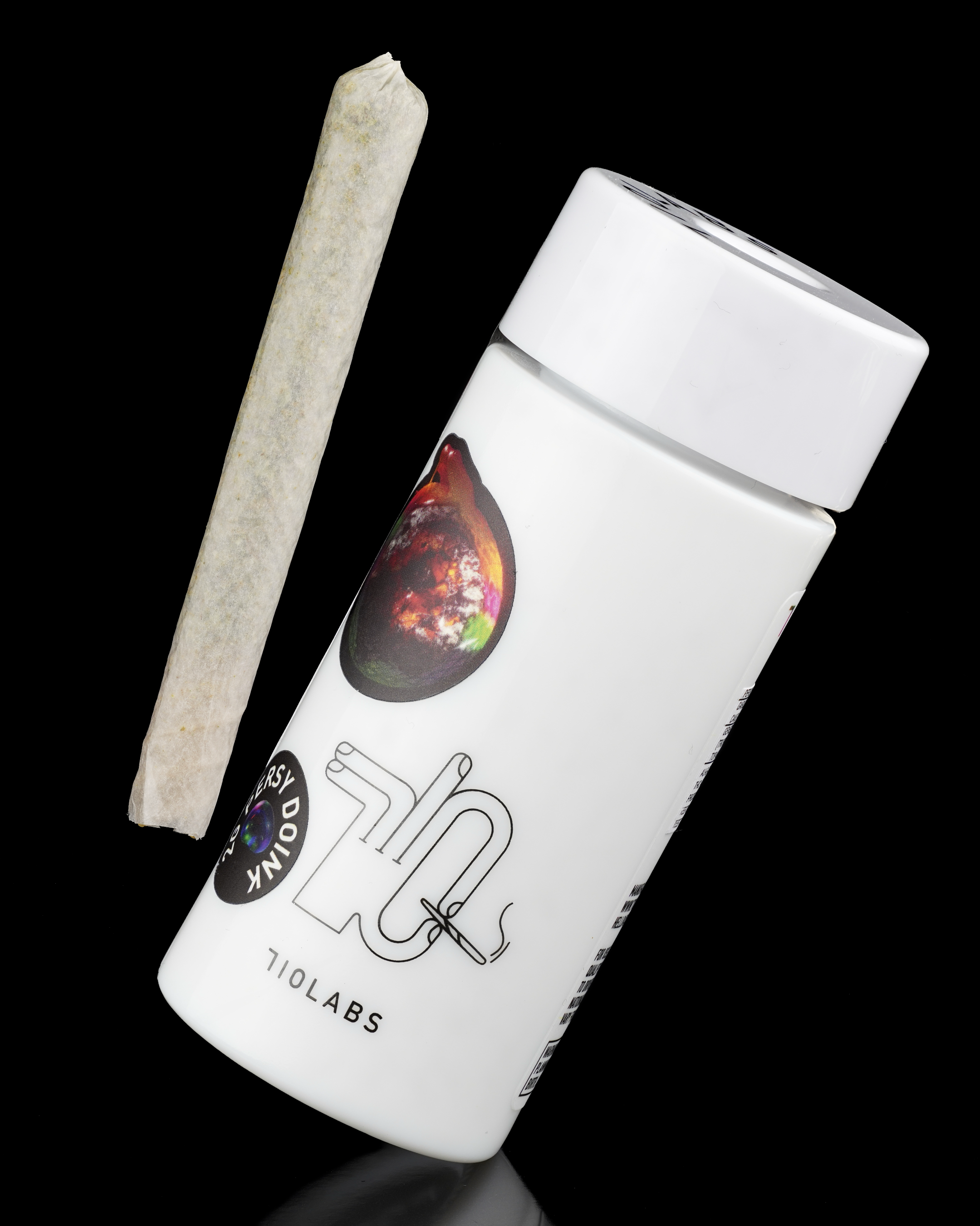 Photograph of product: 710 Labs - Hand Rolled PR Donut Doink - Sherb Fumez #14 + Grease Bucket #9