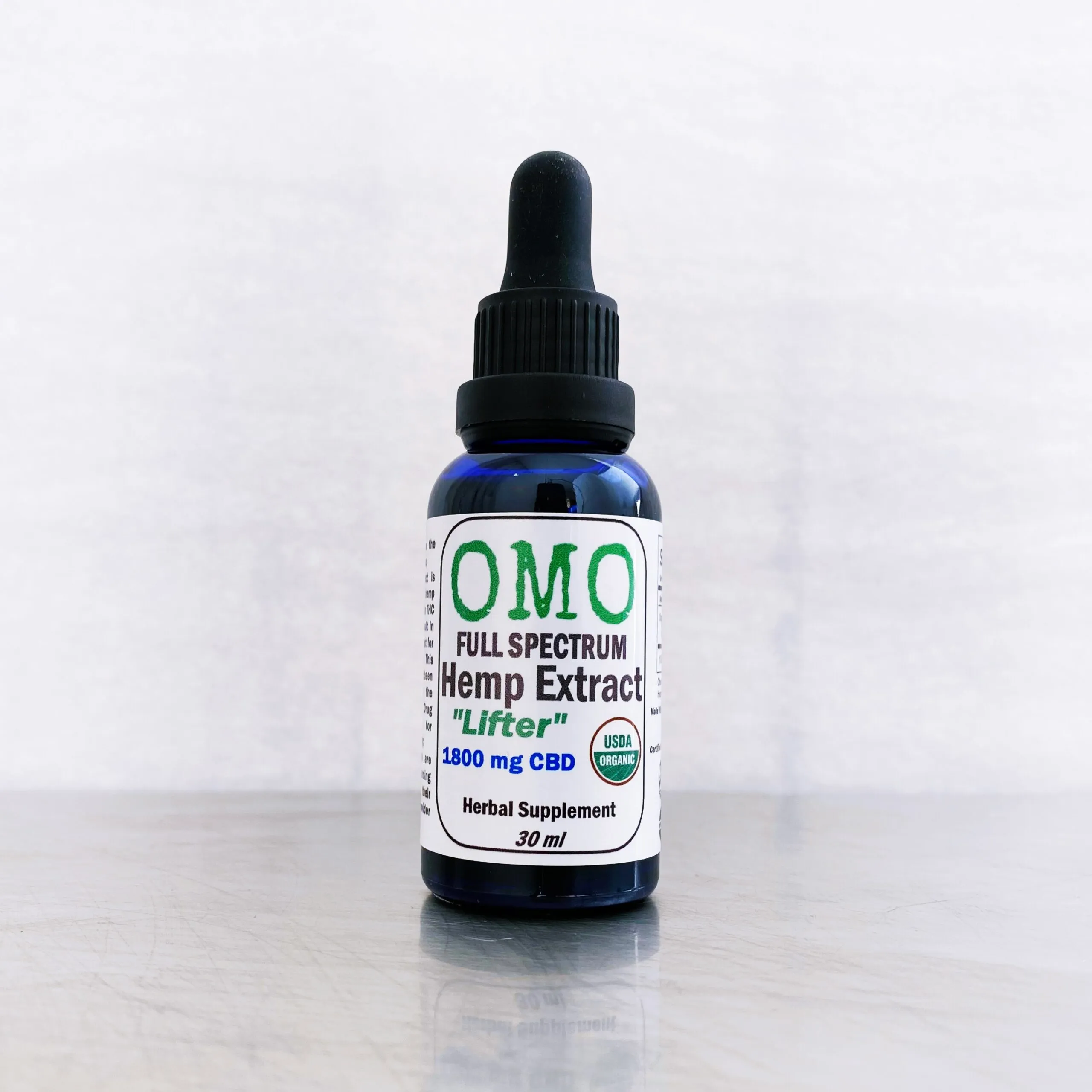 Photograph of product: Open Minded Organics (OMO) Full Spectrum "Lifter" CBD Tincture - 1800mg