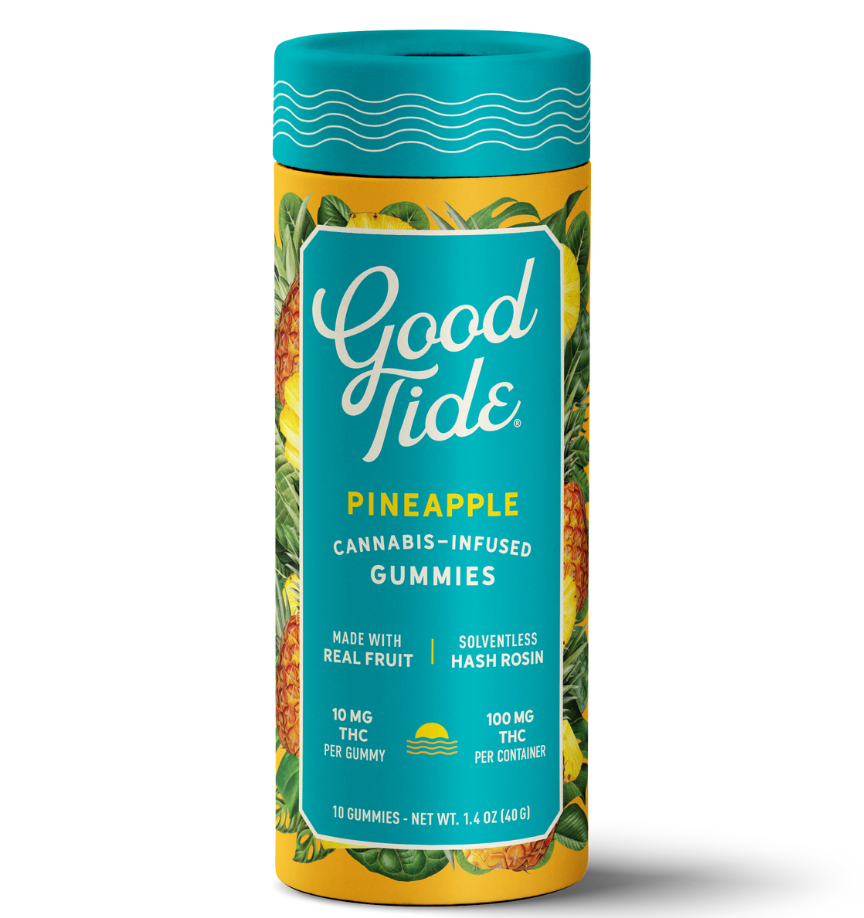 Photograph of product: Good Tide Gummies Oui'd: Pineapple