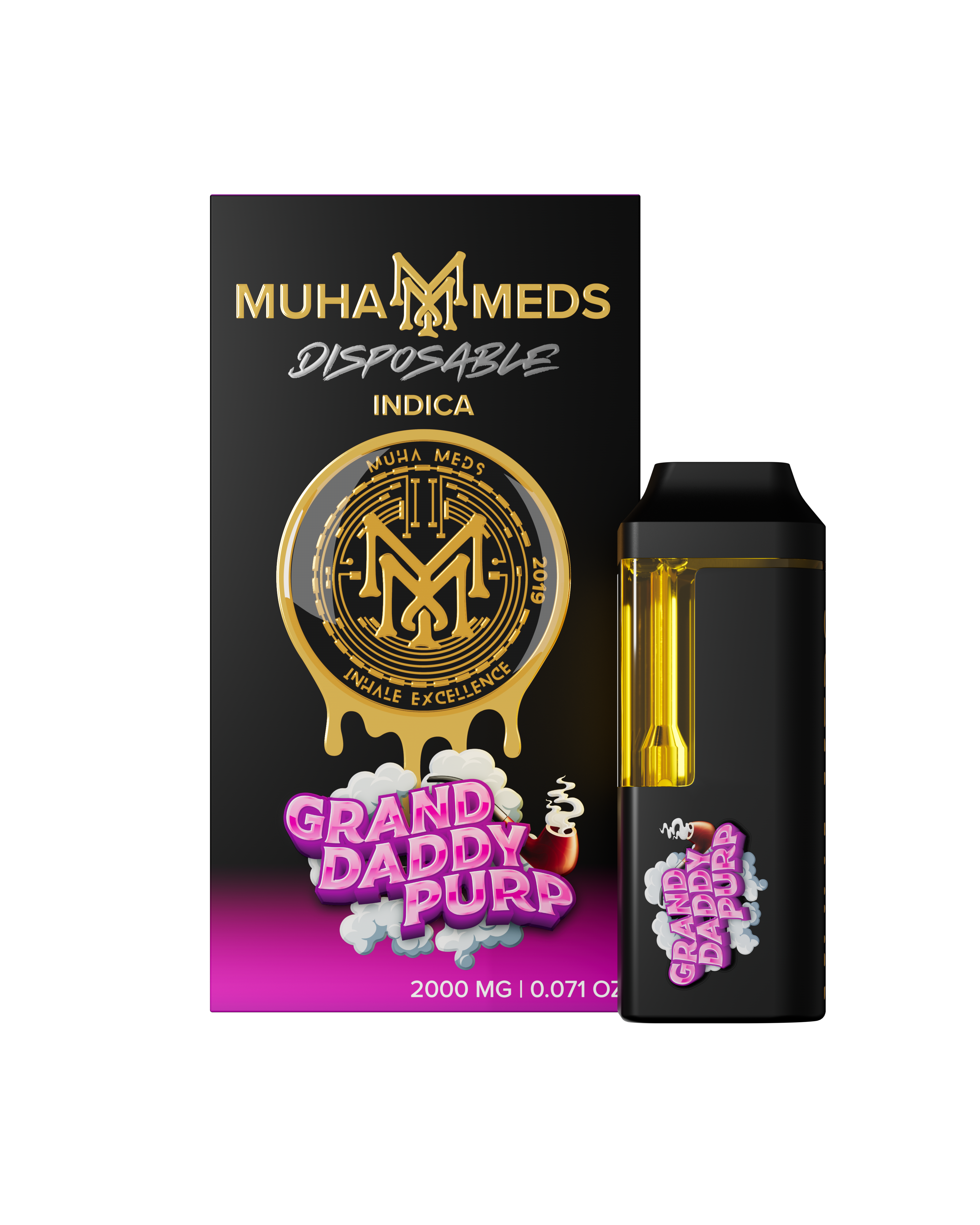 Photograph of product: MuhaMeds - Disposable - Grand Daddy Purp