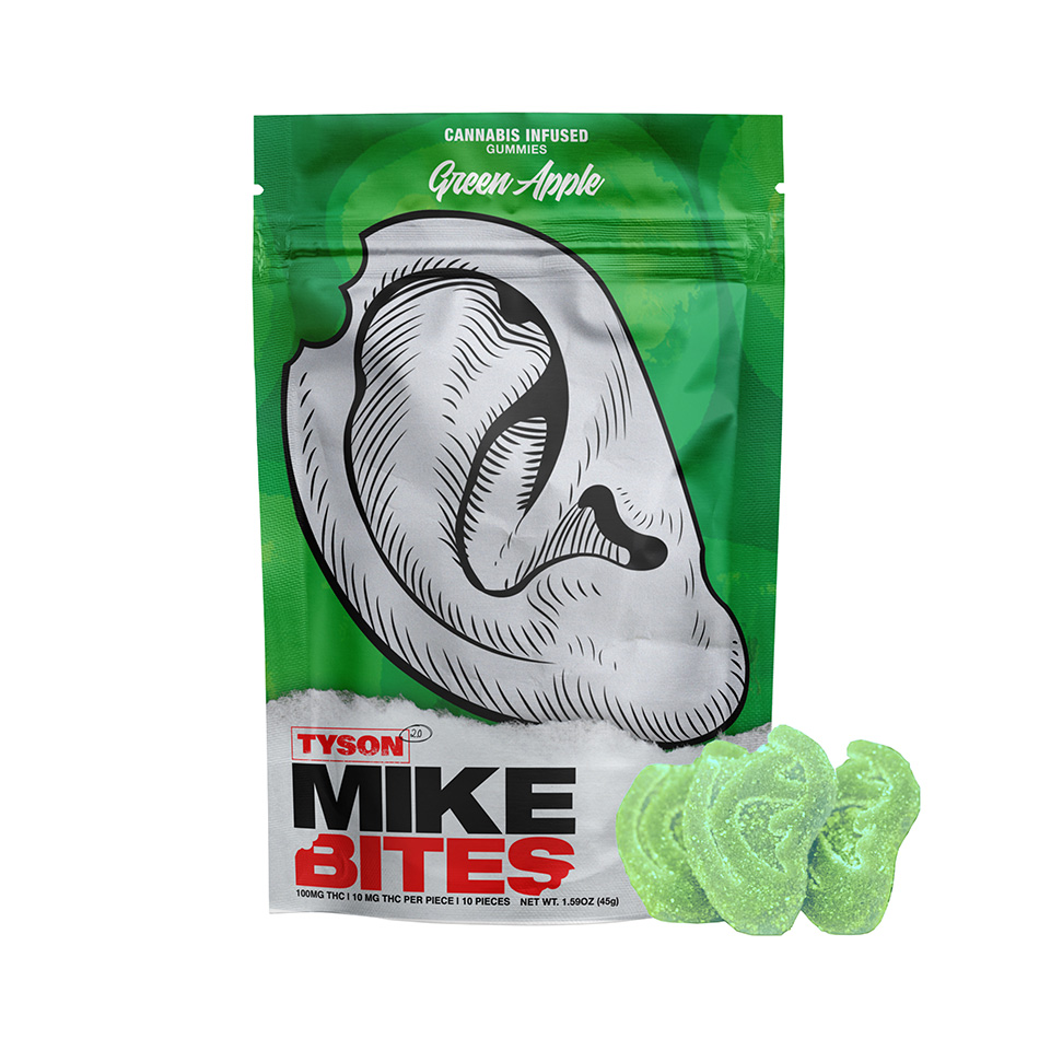 Photograph of product: 100mg Watermelon Mike Bites