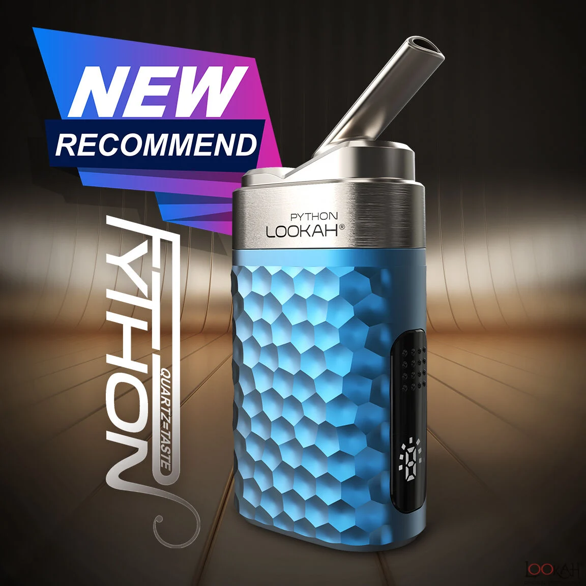 Photograph of product: Lookah Python Wax Vape Variable Voltage - Blue