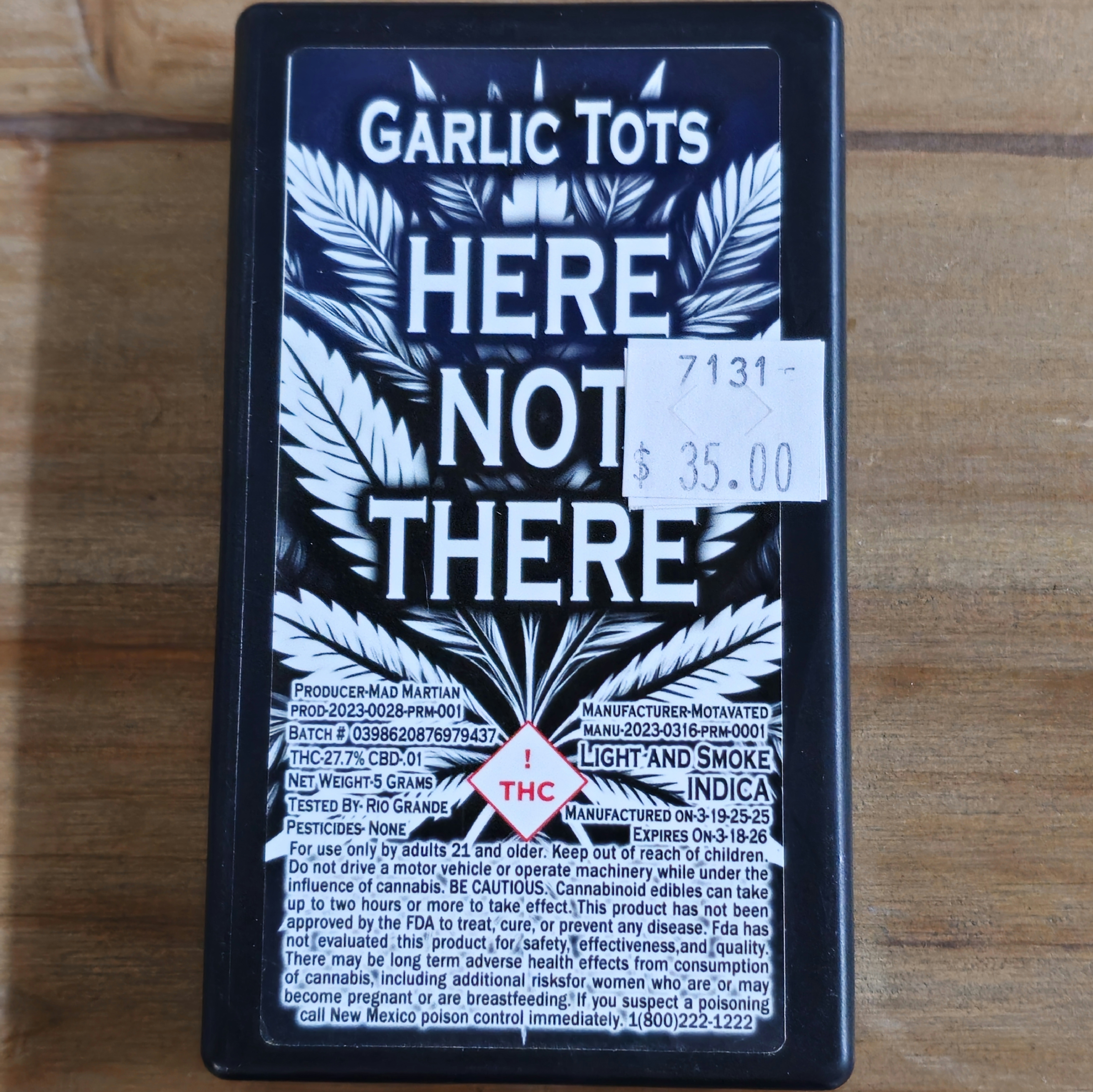 Photograph of product: Here Not There