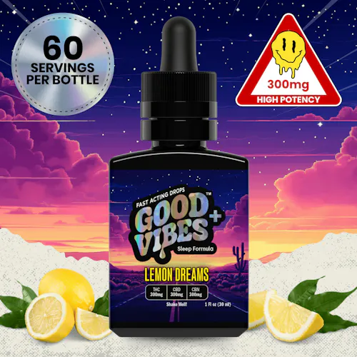 Photograph of product: Lemon Dreams 1:1:1 ( TH-oui:CBD:CBN)  I 300mg Syrup